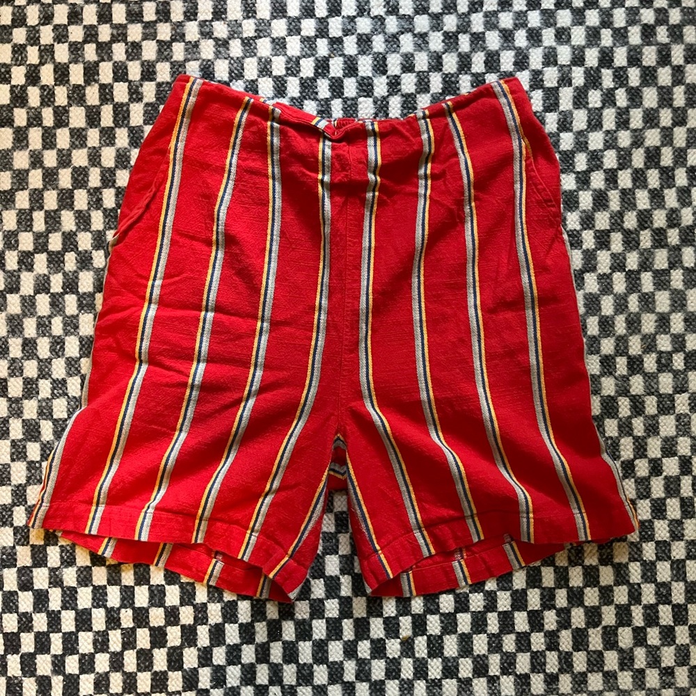 Ace & Jig Red Striped Women’s Shorts
